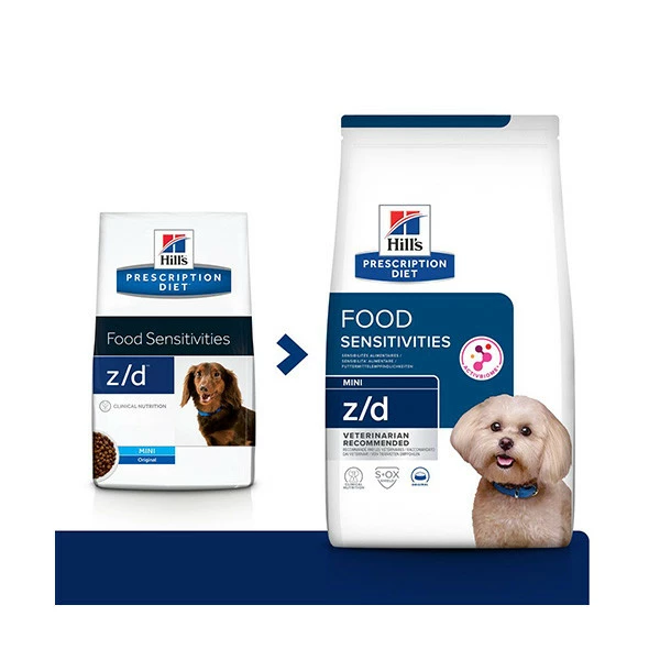 Hill's Prescription Diet Canine Z/d Mini Food Sensitivities AB+ - 1 Kg â Image 2