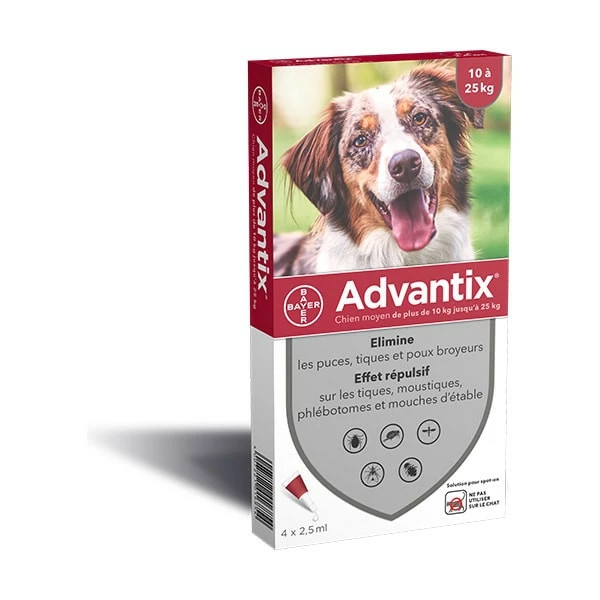 Bayer Promotion Advantix - Antiparasitaire Chien Moyen - (10-25 Kg)