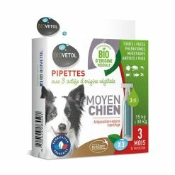 Biovetol Antiparasitaire Insectifuge Chien (15-30 Kg) - 3 Pipettes