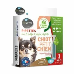Biovetol Antiparasitaire Insectifuge Chiot & Chien <15 Kg - 3 Pipettes