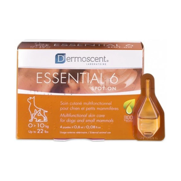 Dermoscent Essential 6 Spot-On Pour Chien & Lapin - (< 10 Kg) 4 Pipettes – Image 2