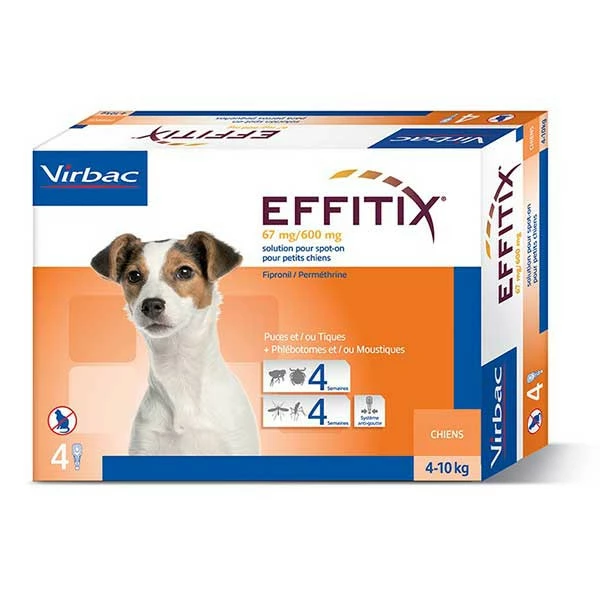 Virbac Promotion Effitix Spot-On Petit Chien (4-10 Kg) - 4 Pipettes â Image 2