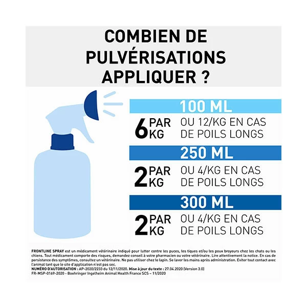 Frontline Spray Anti-Puces Anti-Tiques - 100 Ml (<5 Kg) â Image 4