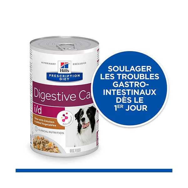 Hill's Prescription Diet Canine I/d AB+ Mijoté Au Poulet Et Aux Légumes - 12 X 354 G – Image 4