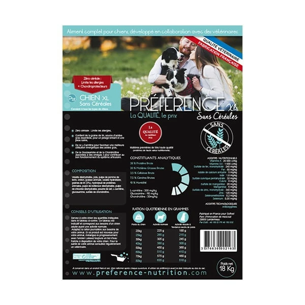 SOFIVET Préférence Chien XL Sans Céréales - 18 Kg – Image 2