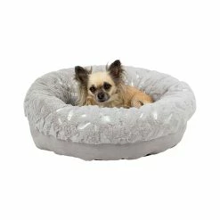 Trixie Feather Lit - Gris / Argent 50 Cm